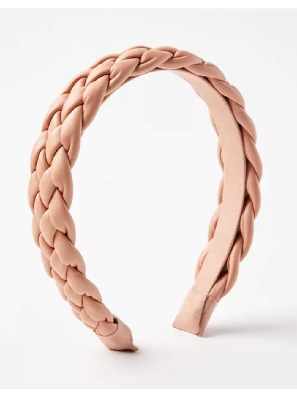 LOFT Braided Headband in Blush Pink